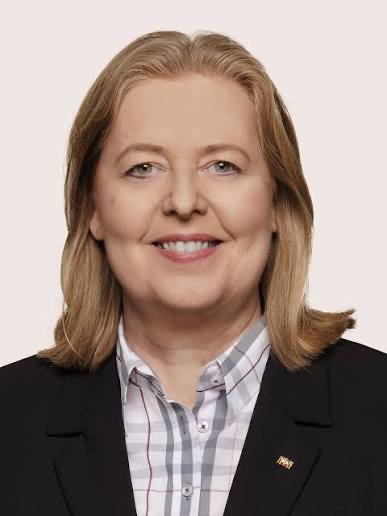 Official portrait of Bärbel Bas against a light background